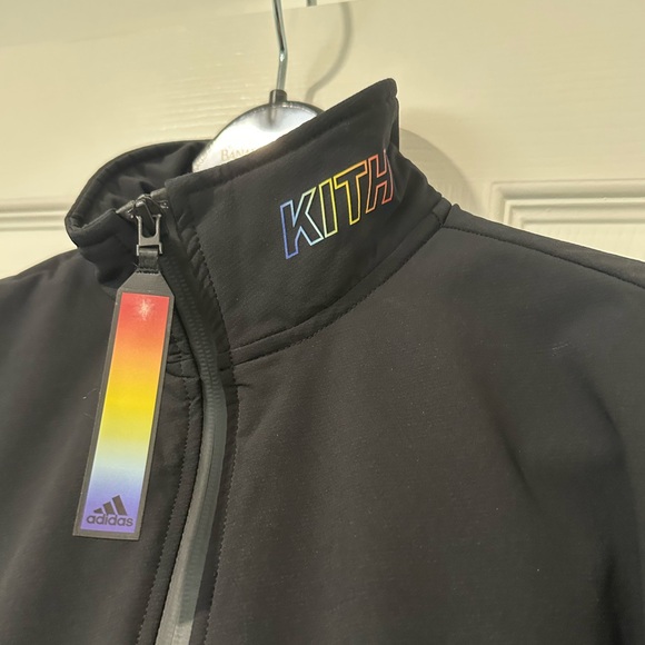 Kith x Adidas Terrex Black Track Suit with Rainbow Stripes size XS - Picture 2 of 11
